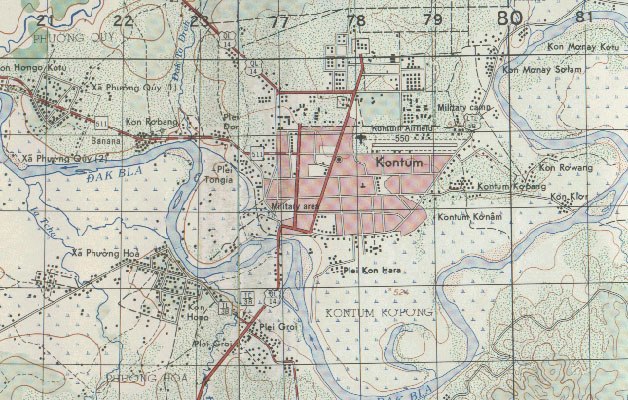 Map of Kontum City